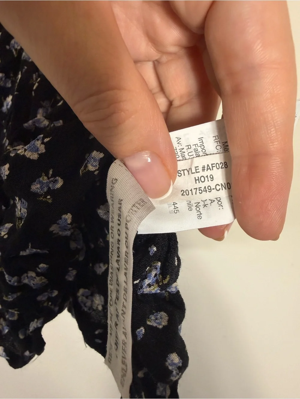 Madewell Rufflewrap Mini Skirt Baby’s Breath Floral Black Blue Size 00
